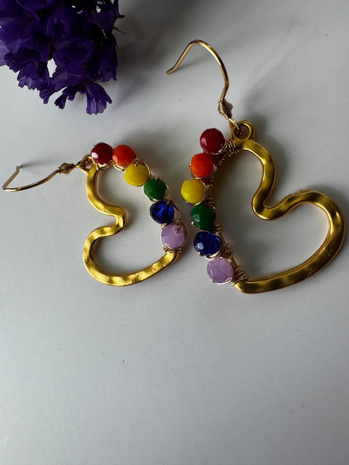 Pride Heart Earrings