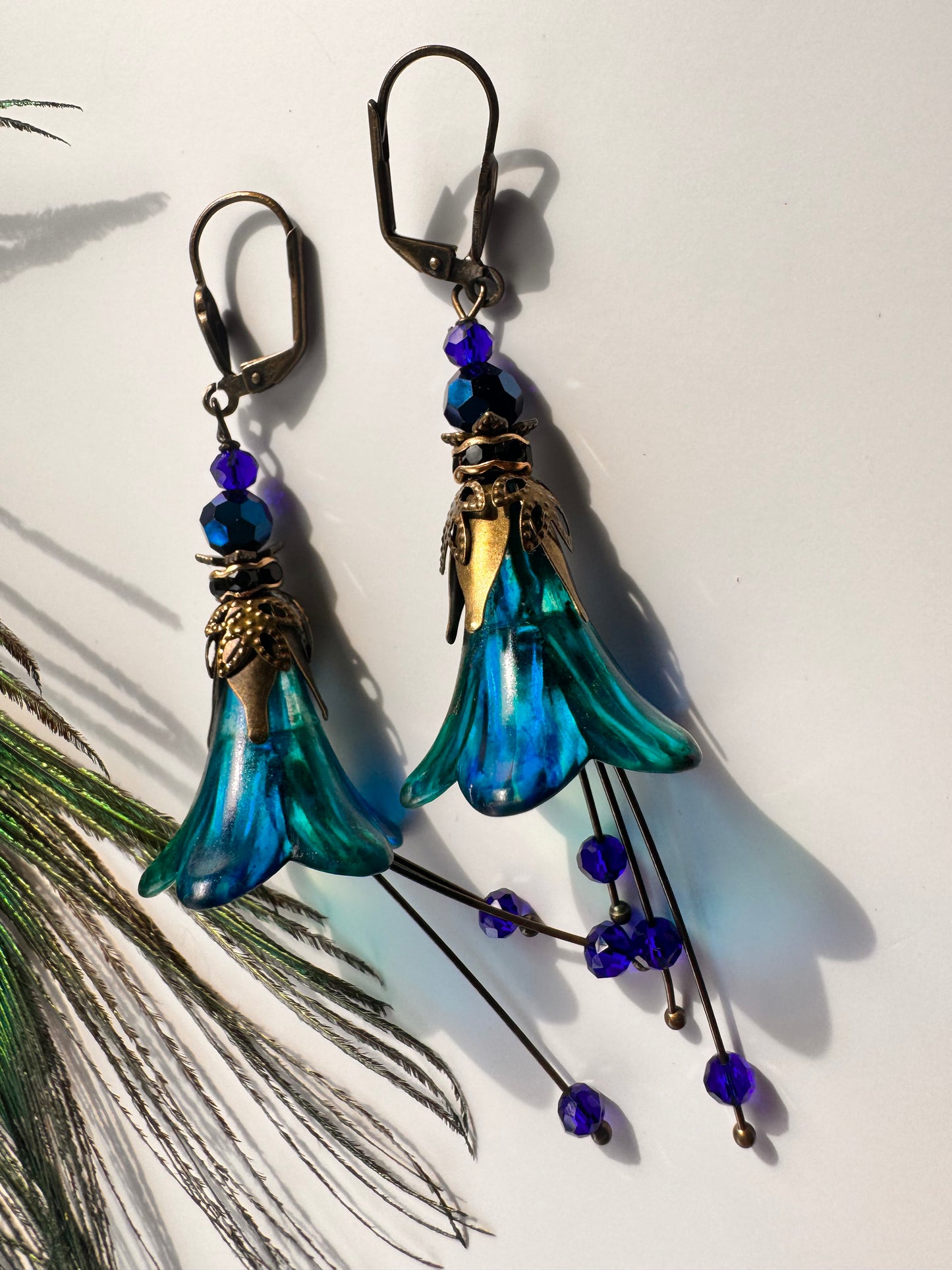 Peacock fairies earrings
