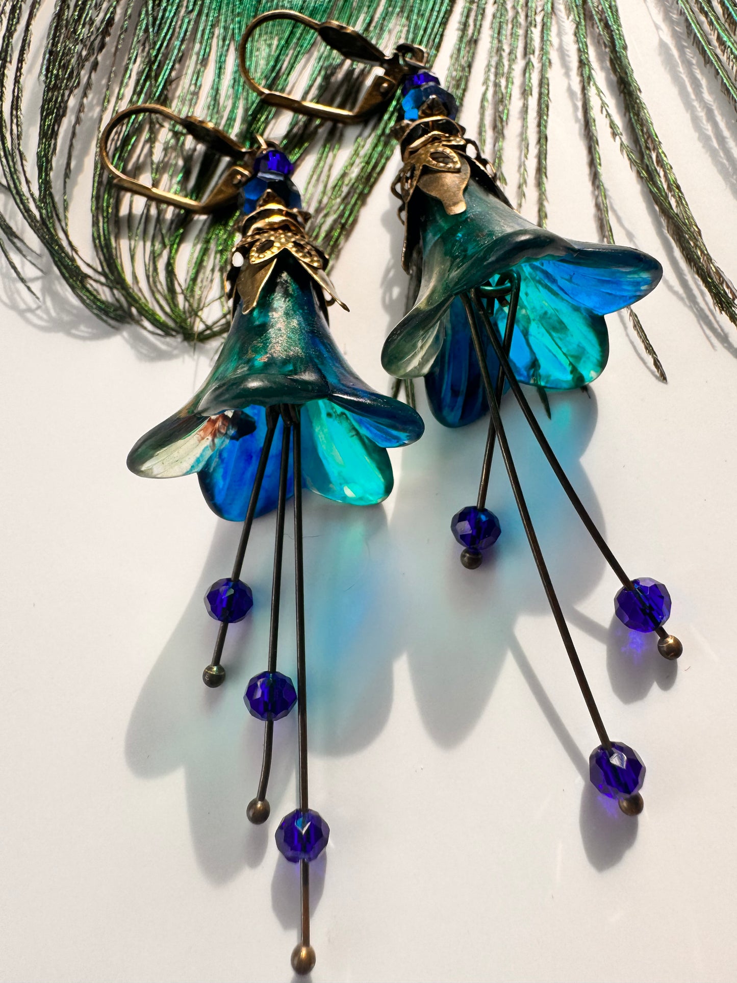 Peacock fairies earrings