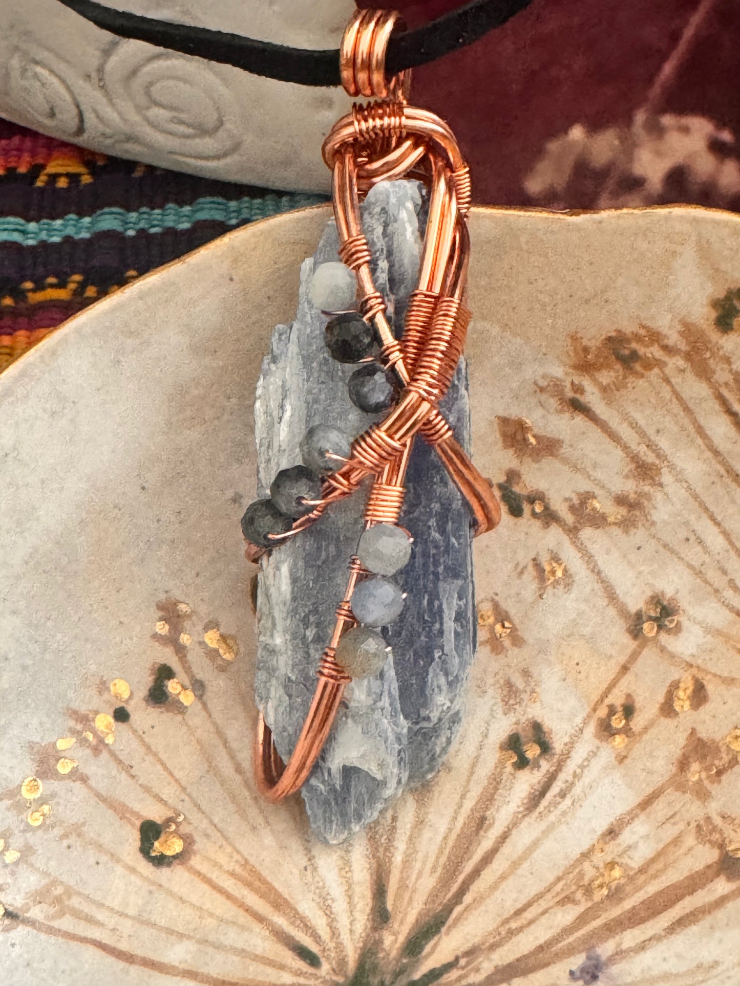 Blue Kyanite Amulet