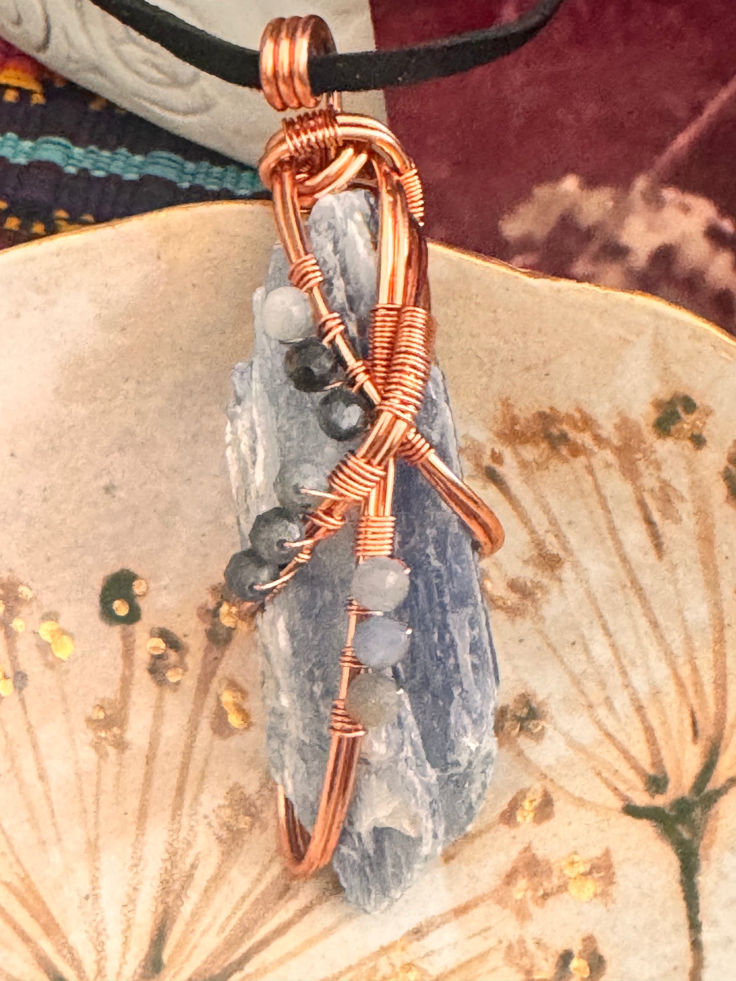 Blue Kyanite Amulet