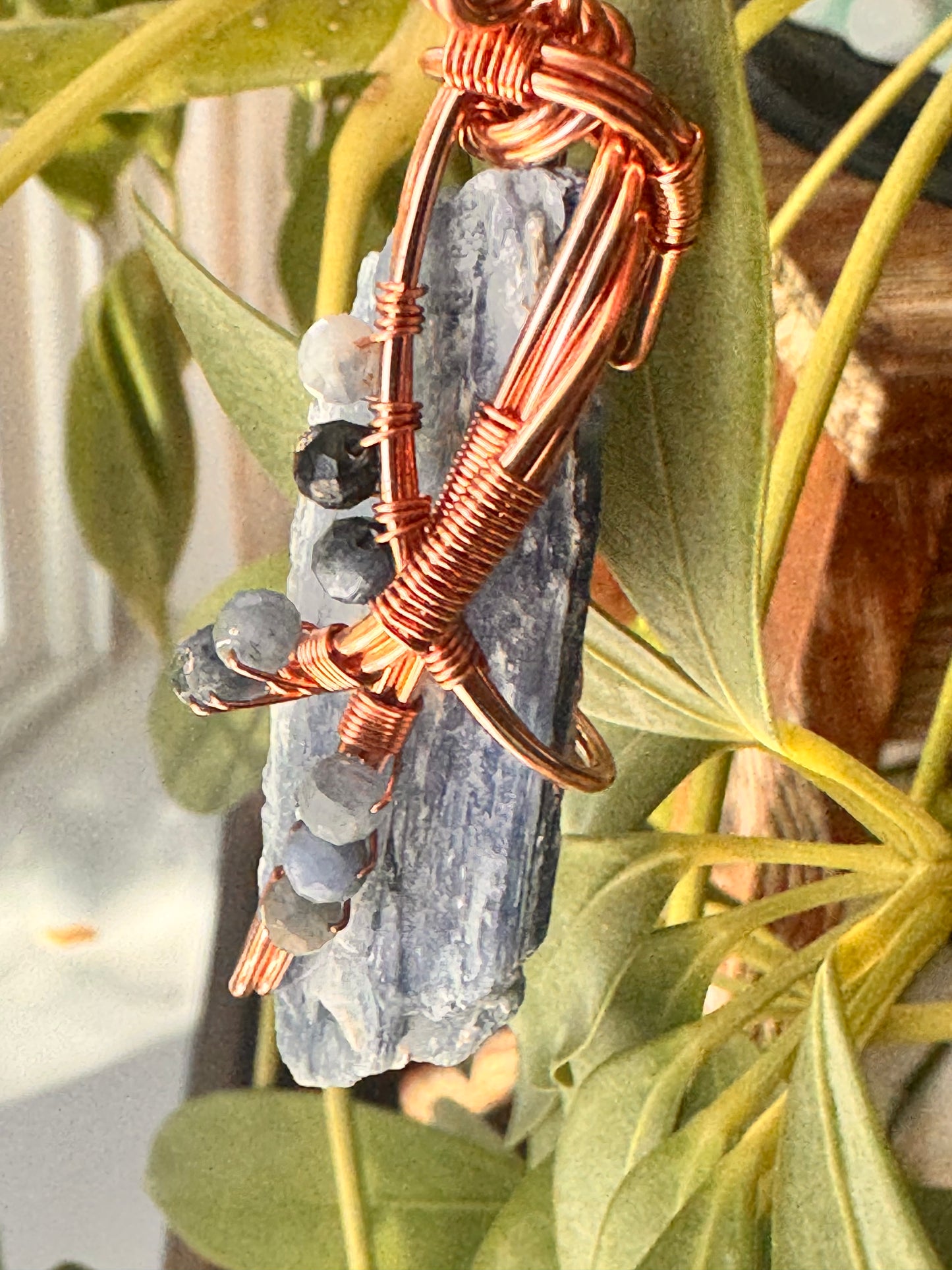 Blue Kyanite Amulet