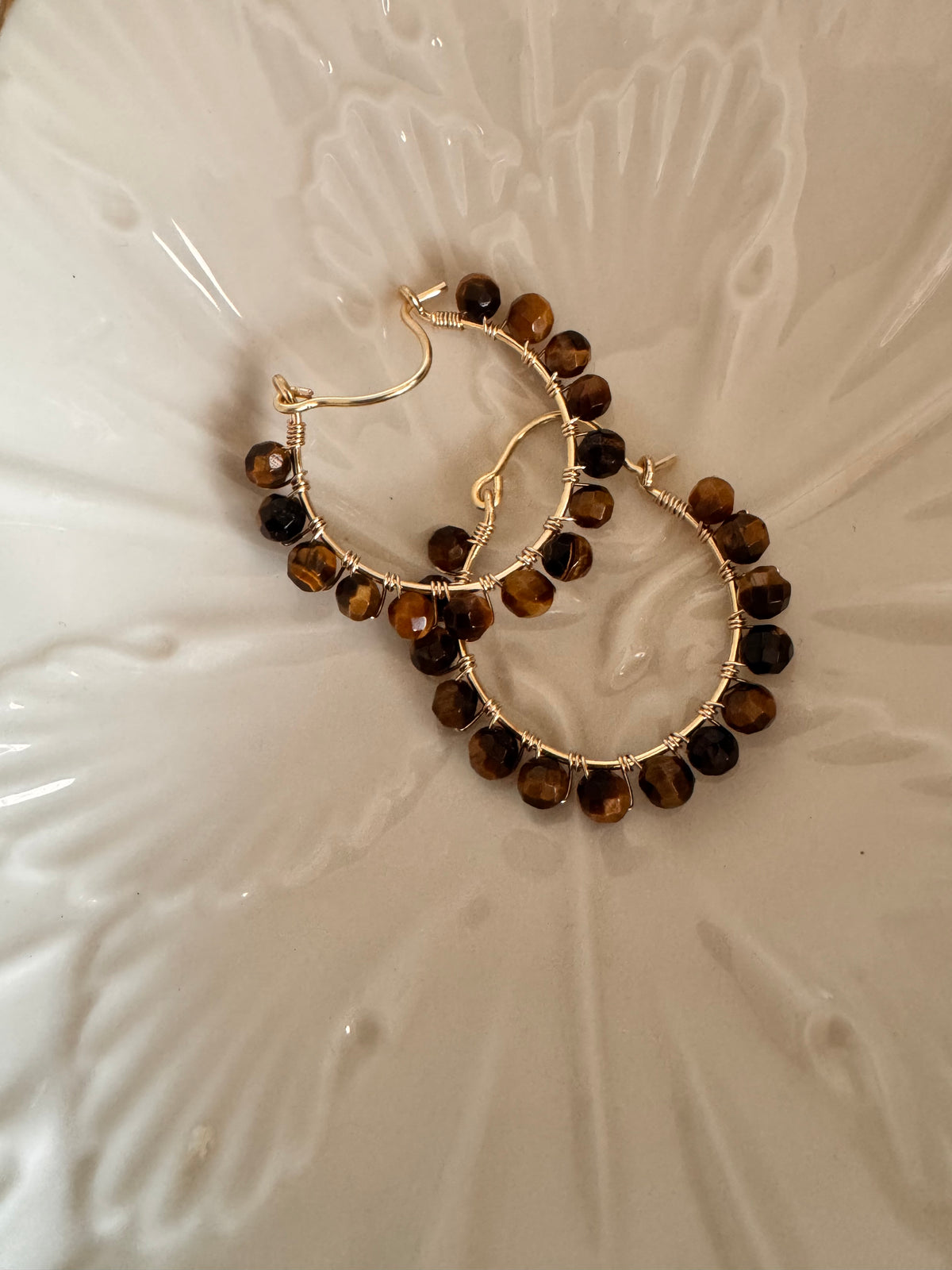 Tigers eye earrings