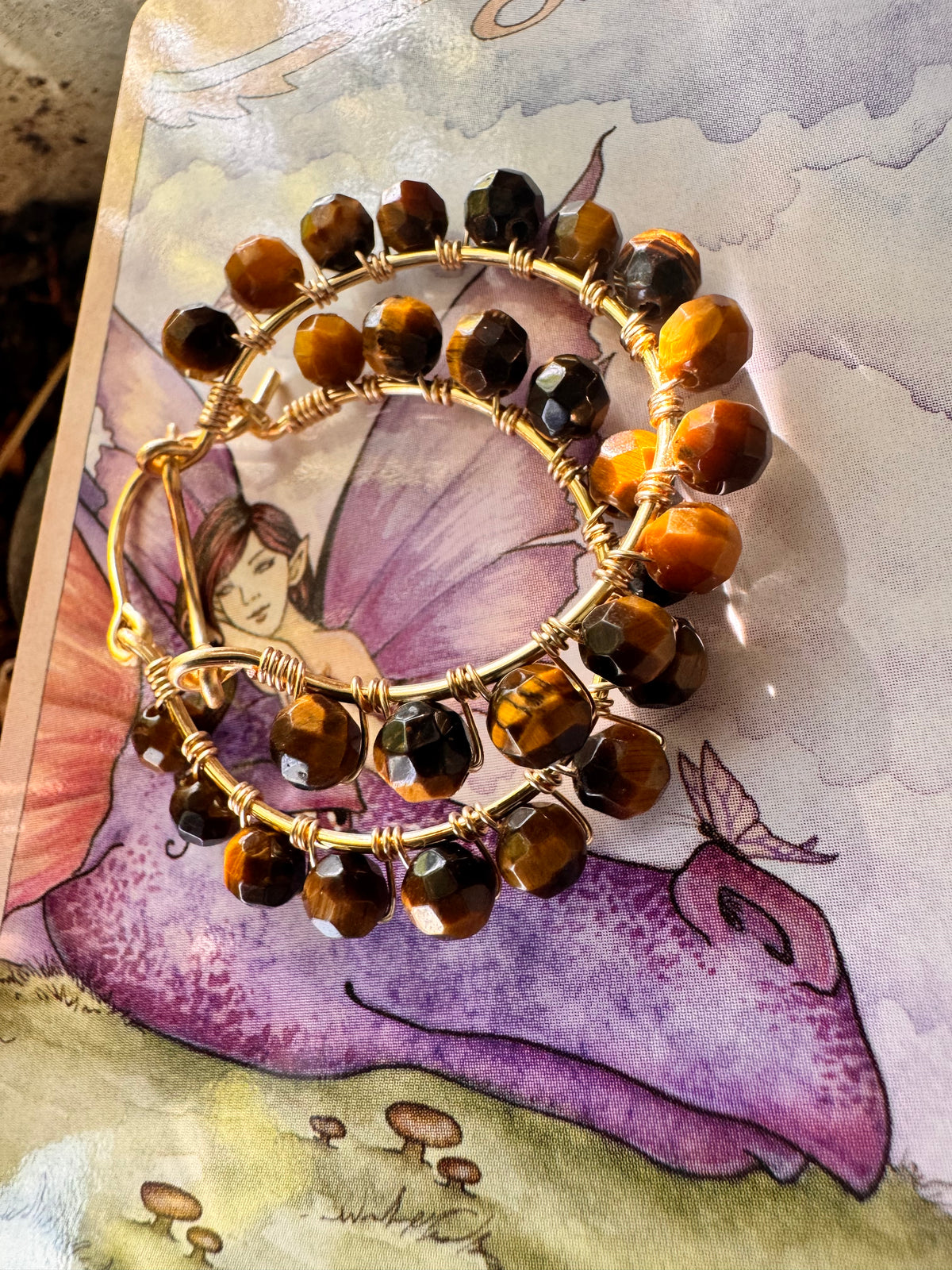 Tigers eye earrings