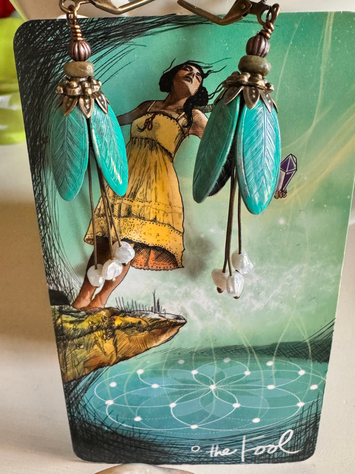 Fairies Earrings with mini freshwater pearls