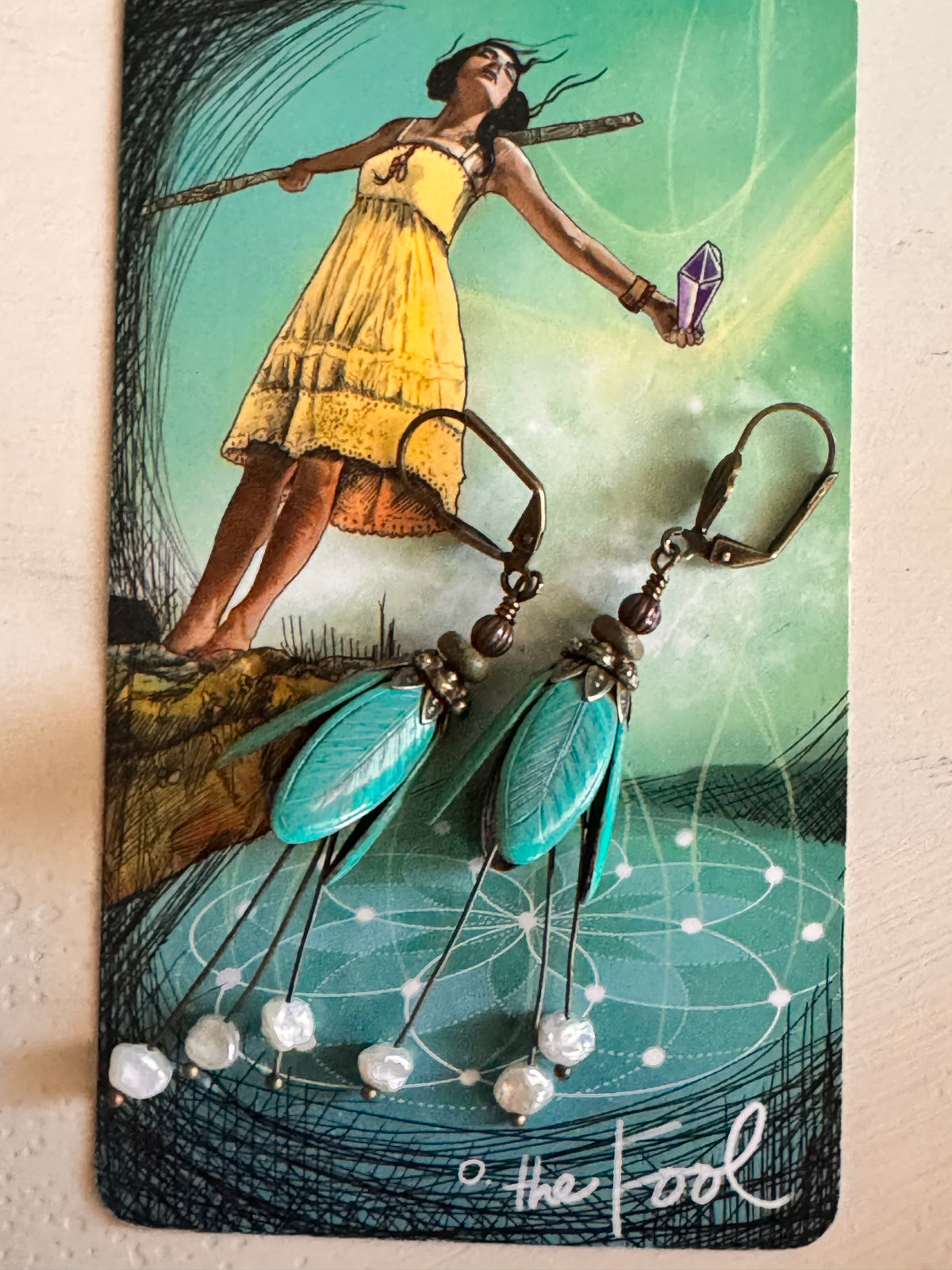 Fairies Earrings with mini freshwater pearls