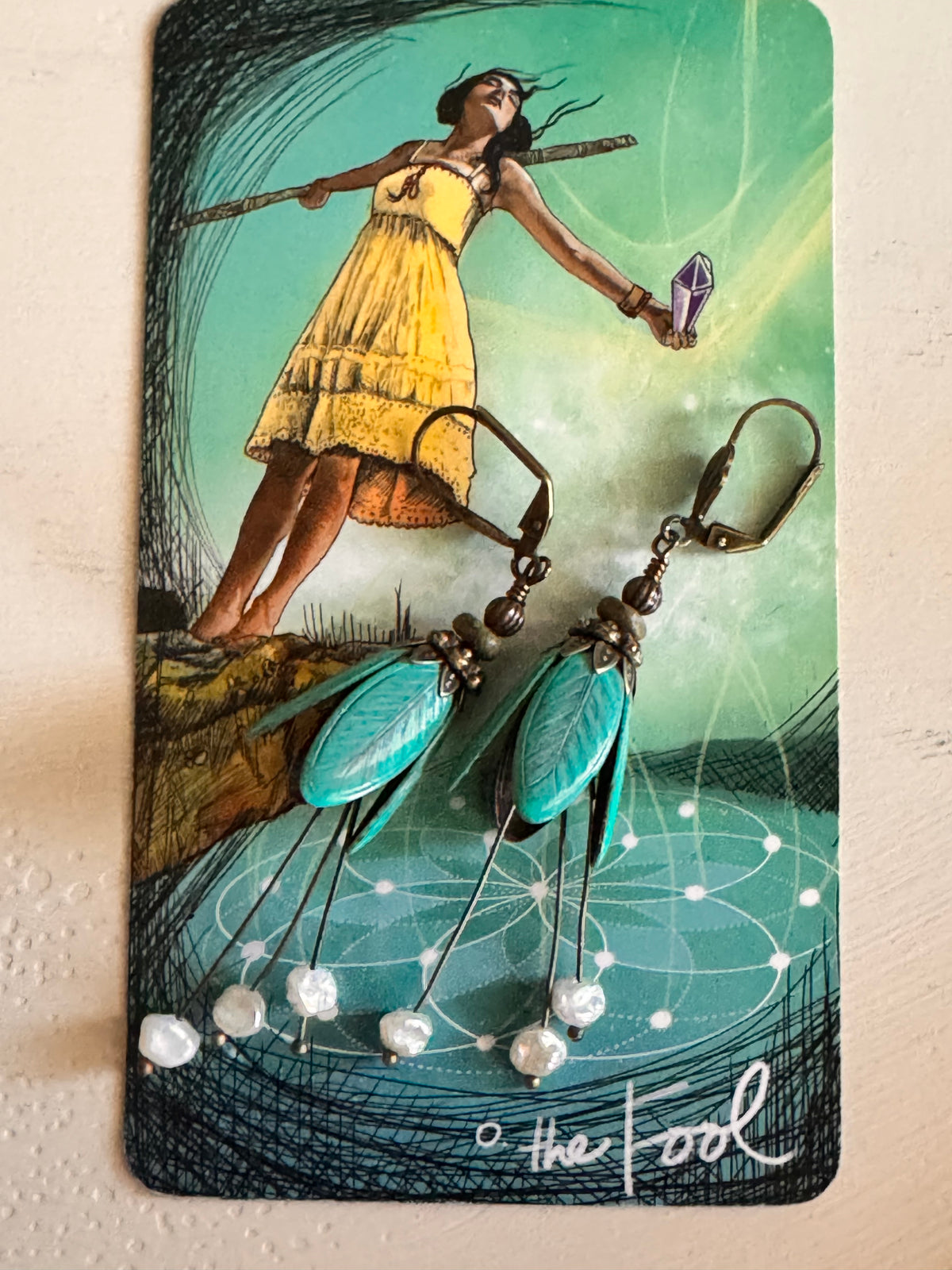 Fairies Earrings with mini freshwater pearls