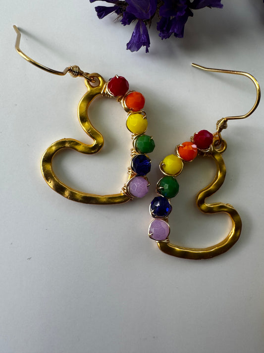 Pride Heart Earrings